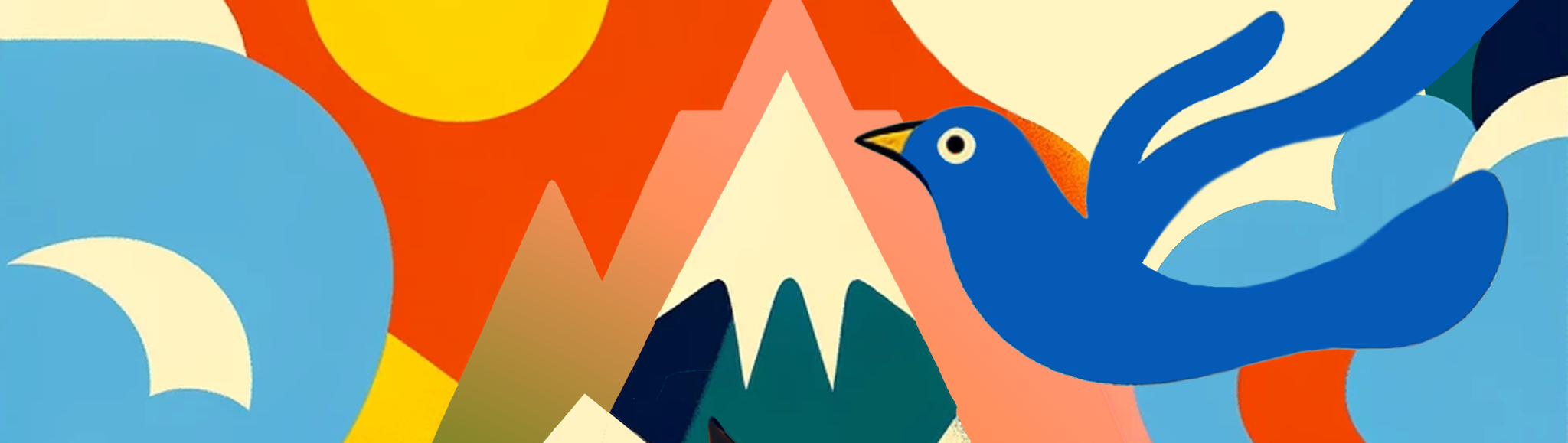 bird, mountain